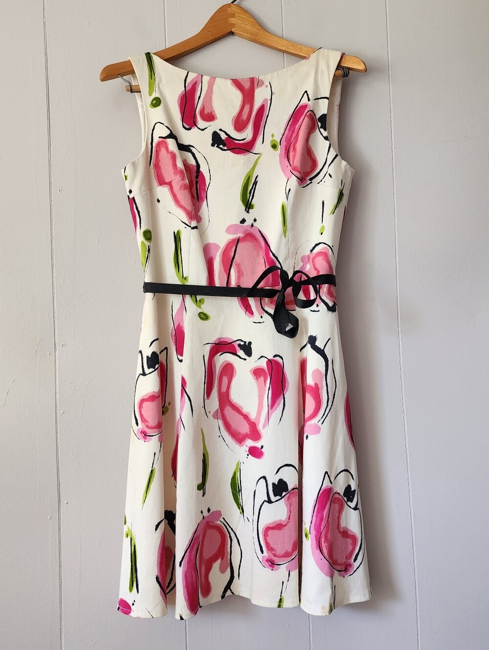 David Meister 6 Fit Flare Swing Sleeveless Dress